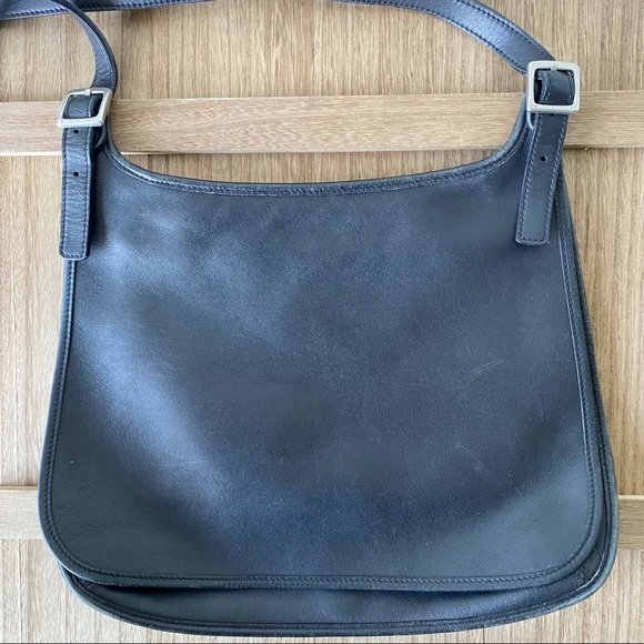 Coach Handbags - Coach |  Black Leather Cross Body Bag